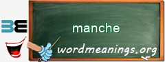 WordMeaning blackboard for manche